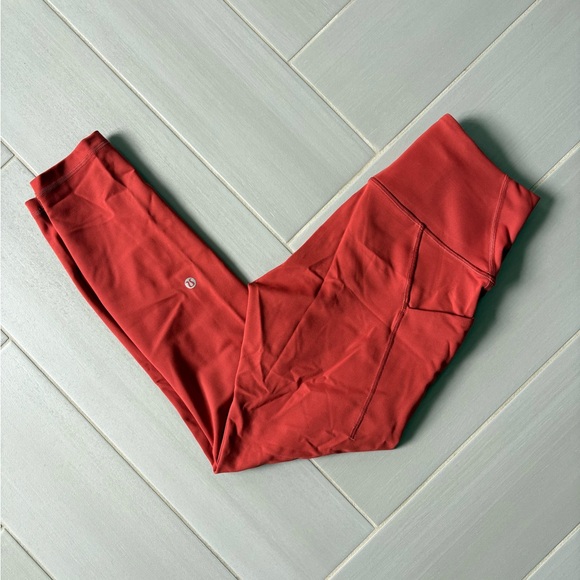 Lululemon Athletica Bold Rust Leggings - Picture 1 of 2